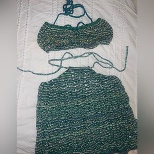 Crochet skirt set